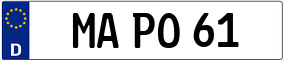 Trailer License Plate